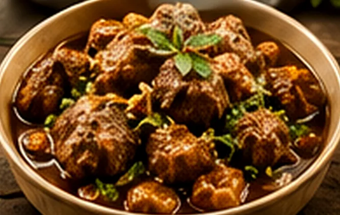 A bowl of beef stew